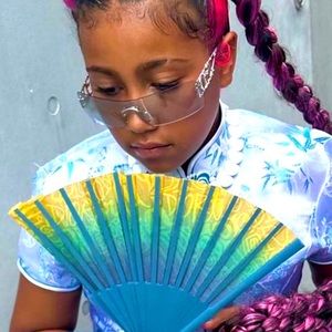 Victorian Japanese Foldable Hand Fan Money Fan 100 Dollar Bills by Lofi Girls